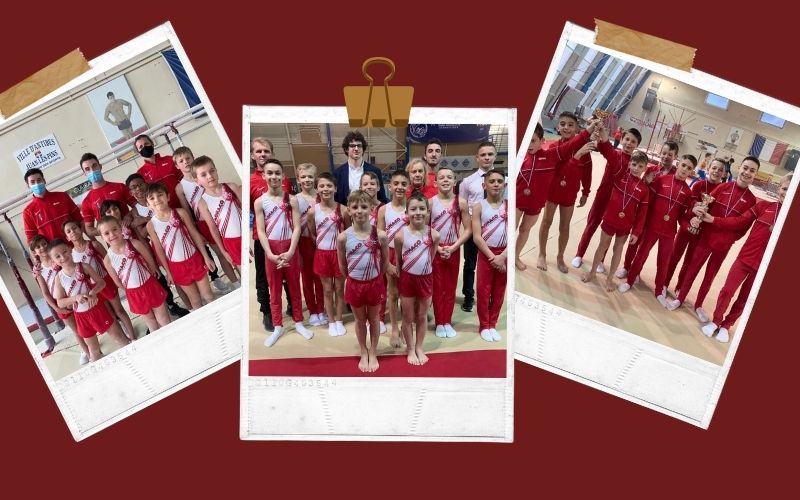 Departmental championship in men’s artistic gymnastics team at Antibes