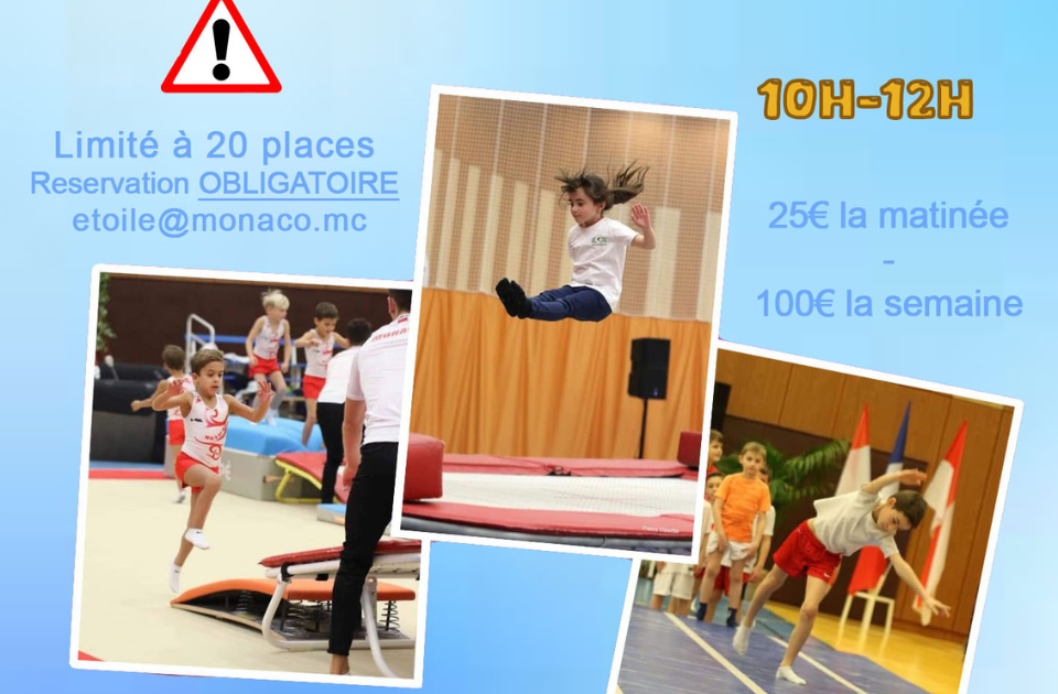 Stage de trampoline vacances d’été 2025