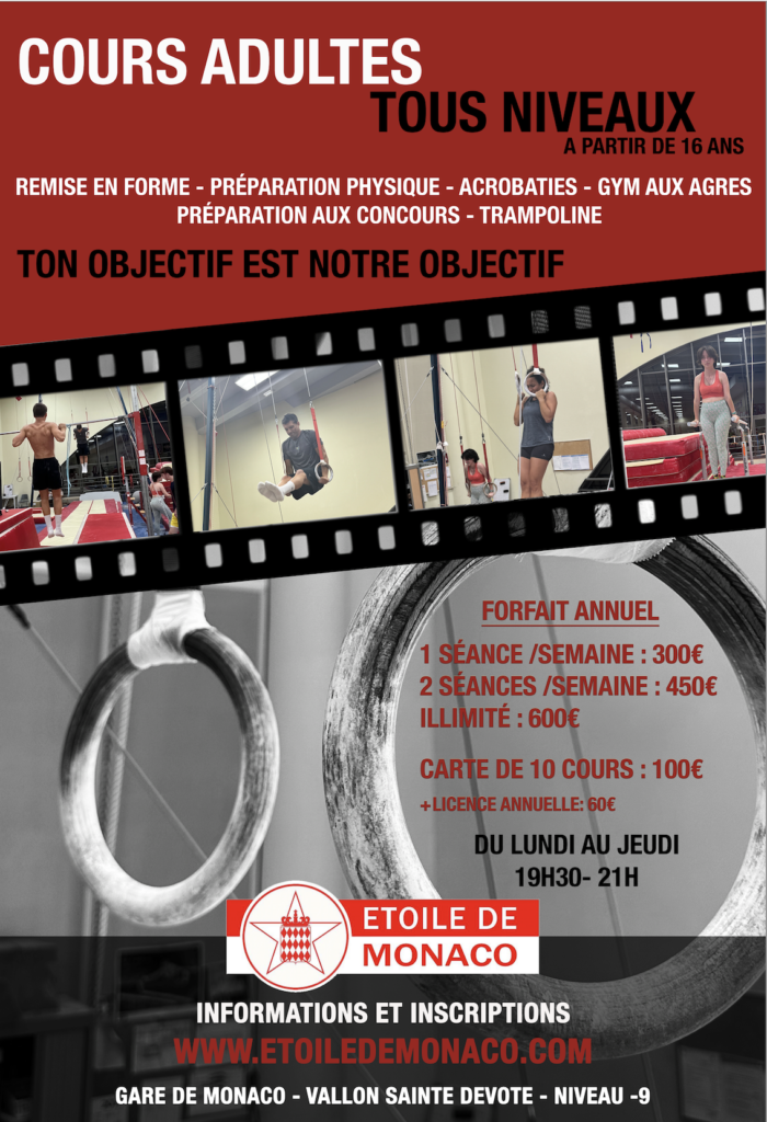 Affiche Cours de Cross Training & Acrobatie